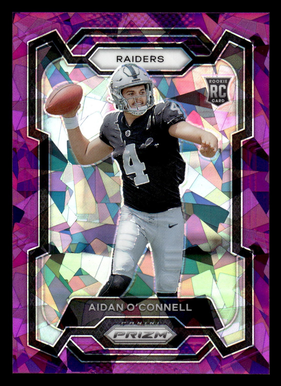 2023 Panini Prizm #360 Aidan O'Connell Purple Ice #/225