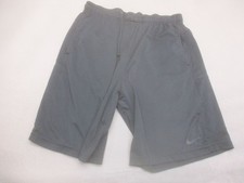 Nike Size L Mens Black Pull On Drawstring Pockets Athletic Sport Logo Shorts 109