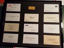 Famous People Business Cards reprinted  "11 CARDS ONLY" UNMATTED UNFRAMED