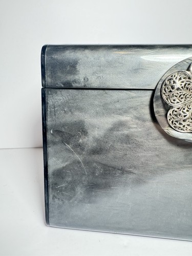 Vintage 1950'S WILARDY Gray Purse -Some Wear Please See Photos - Picture 12 of 13