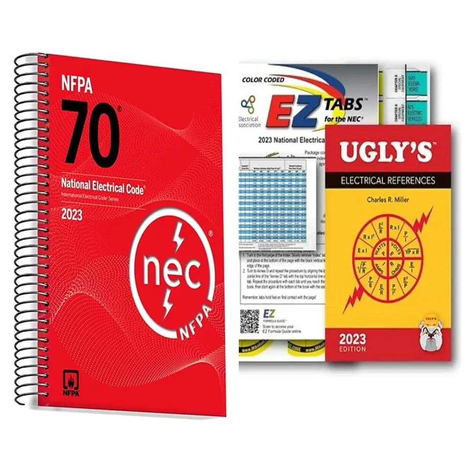 2023 NEC Code Book NFPA70 NEC Spiral + 2023 Ugly'S Electrical Ref + EZ USA Stock - Image 2 of 4