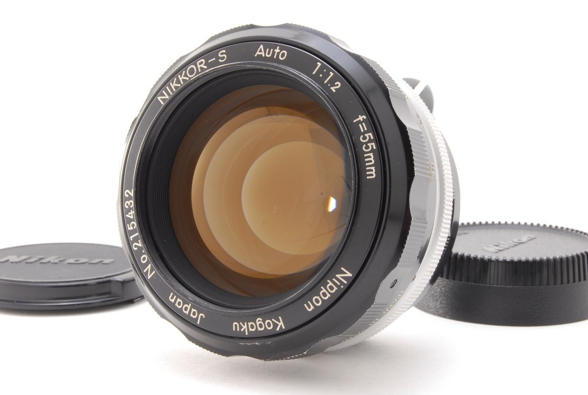 レンズ(ズーム) Nikon Non-Ai NIKKOR-S 55mm f/1.2 NEAR MINT+++] Nikon Non Ai NIKKOR-S Auto 55mm f/1.2 MF Lens From