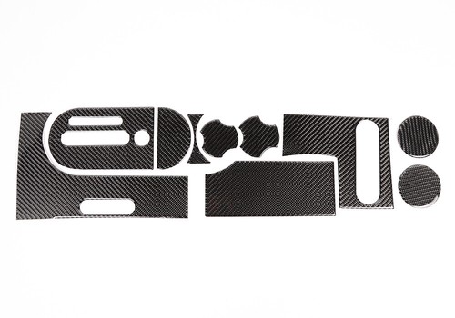 10PCS Soft Carbon Fiber Gear Shift Panel Trim Kit For Jeep Wrangler JK 2007-2010 - Bild 2 von 11