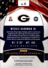 2020 Panini Prizm All American Mecole Hardman Jr #45 Football DNA Games
