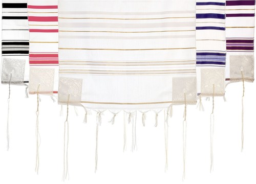 Acrylic Tallit Prayer Shawl with Tzitzit Kosher Jewish Talith Tsitsit ...