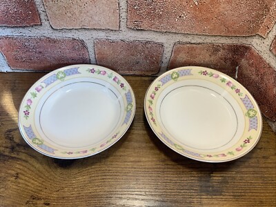 Set of 2 Vintage Johnson Bros Floral 5  Berry Dessert Bowls Multi Color England