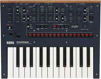 Korg Monologue-BL Monophoner Analog Synthesizer, Dunkelblau, 25 Tasten, Origi...