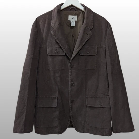 Armani Exchange Military Jacket Regular Size Coats, Jackets