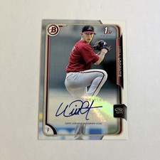 2015 Bowman Baseball Prospects Will Locante Arizona Diamondbacks Auto