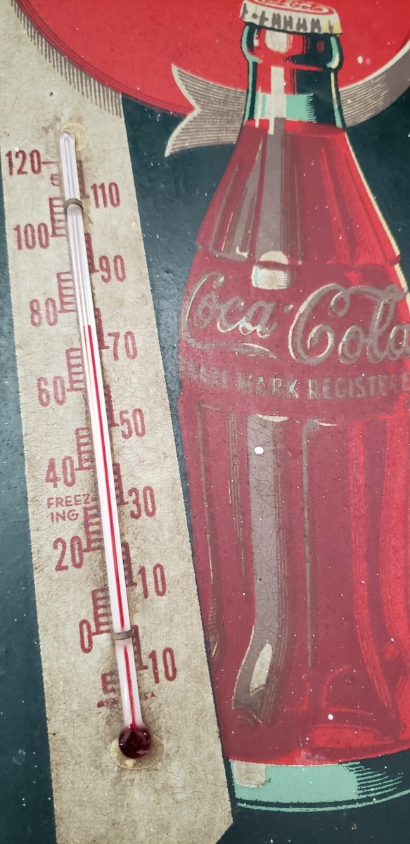 ジャンク品　ヴィンテージ　Coca-Cola 温度計 コカ・コーラ 温度計 ヴィンテージ - メルカリ