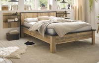 Schlafzimmer Set 3-Teilig In Used Wood Hell Und Anthrazit Mit Einzelbett Stove