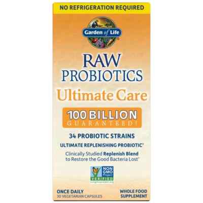 Garden of Life Rohprobiotika 100 Milliarden Ultimate Care Regalstabil 30 Kapseln