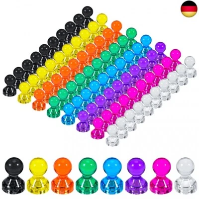 JEWAN 80 Stück Magnete für Magnettafel, 11 x 17 mm Kleine Kühlschrank, Multifunktion W