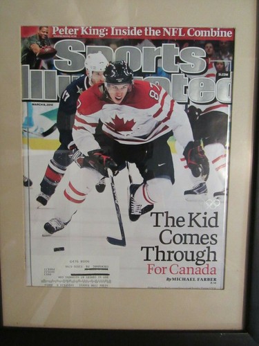 March 8,2010 Sidney Crosby Team Canada Hockey Sports Illustrated "FRAMED/MATTED" - Picture 2 of 3