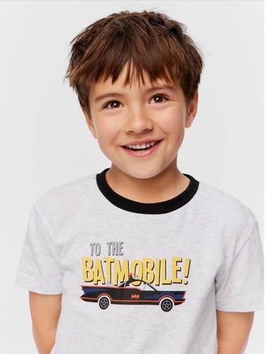 BNWT PETER ALEXANDER BOYS BATMAN PYJAMA SHORT SET SIZE 6 - Picture 3 of 5