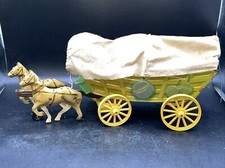 Unmarked Northwestern Tin Horse Drawn Covered Wagon