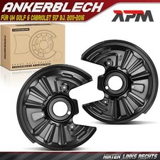 2x Ankerblech Bremsscheibe Hinten für VW Golf 6 Cabriolet 517 bj. 2011-2016