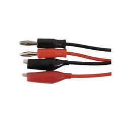 Banana Plugs To Clips Test Cables 4mm Flexible Silicone Insulated Heavy Duty