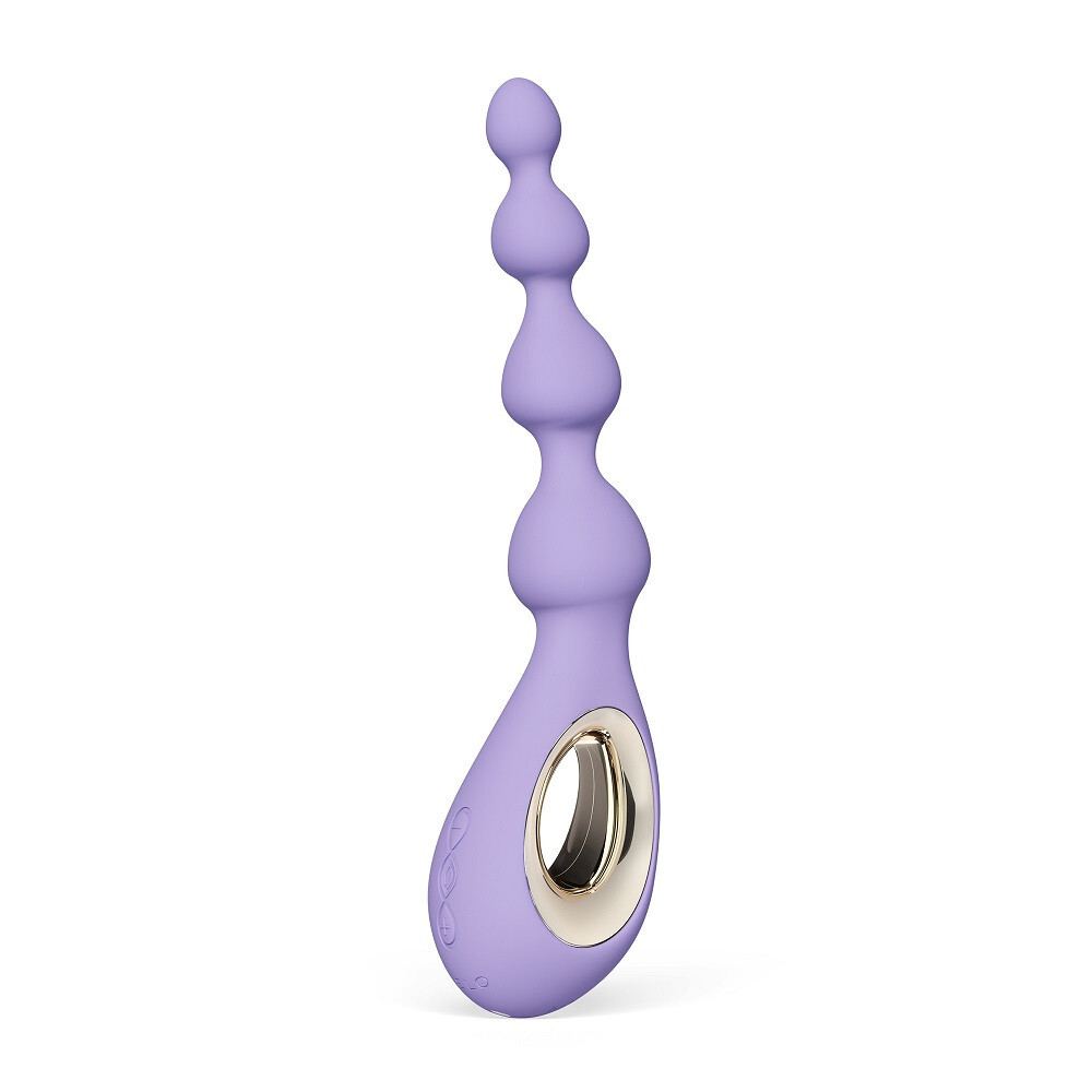 LELO Soraya Anal Bead Violet Dusk Premium Silicone Vibrating Waterproof Massager
