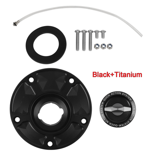 Keyless Fuel Gas Tank Cap CNC For Kawasaki Z1000/SX/R 2007-20 NINJA ZX-10R ZX-6R - Picture 7 of 12