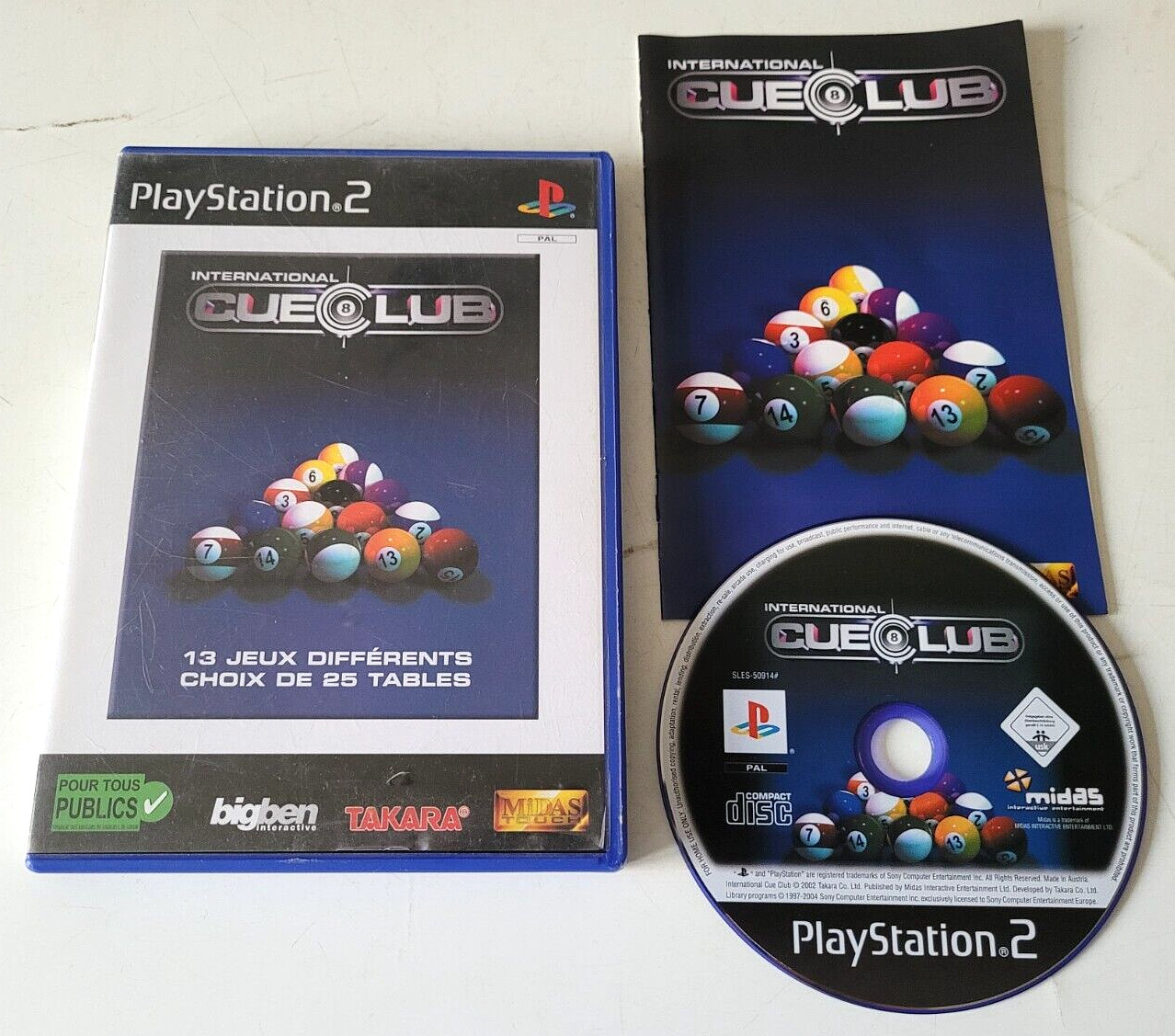 International Cue Club - PlayStation 2 PS2 - PAL - Complet