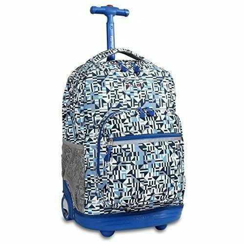 The North Face Jester Backpack Navy Blue Orange Geometric  display picture 2