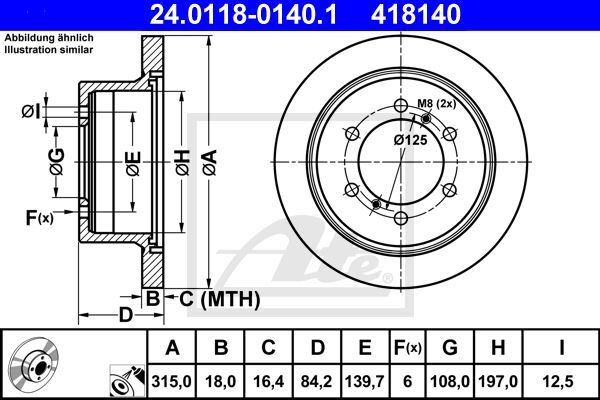 Disques de frein Mitsubishi Pajero II 2.8 et 2.4 Classic