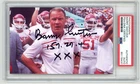 BARRY SWITZER Signed OKLAHOMA SOONERS Photo w/ Inscription - College Coach - PSA