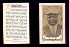 1992 Sports Card News RUBE FOSTER Chicago American Giants Tobacco Reprint Card 