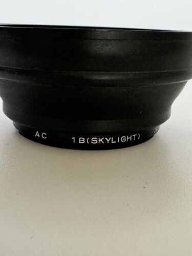 MINOLTA 1B Skylight FILTER LENS and HOYA Collapsible Rubber Hood - Picture 3 of 5