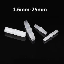 1.6-25mm Plastic Barbed Connector Tube Pipe Hose Joiner Straight Coupling Water