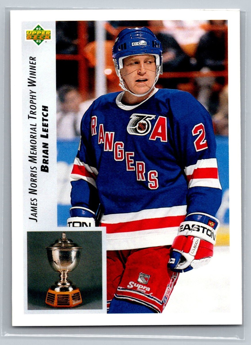 Brian Leetch 1992-93 Upper Deck Norris Trophy HOCKEY #434 New York