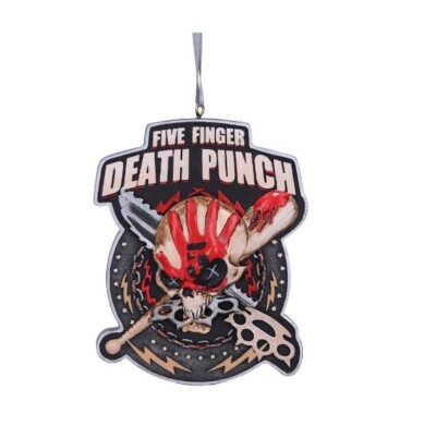 FÜNF FINGER DEATH PUNCH HÄNGEND ORNAMENT DEKORATION ROCK METAL BAND FFDP KNÖCHEL