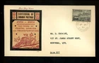 Postal History Canada #311-314 FDC JCR CAPEX Stamp Centennial 1951 PQ Set of 4