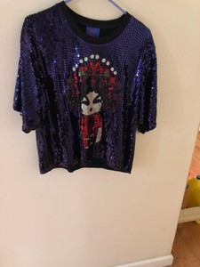 sequin girl top