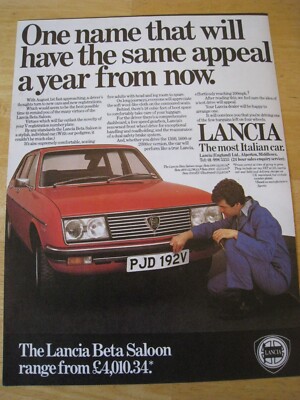LANCIA EIN NAME HAT IN EINEM JAHR DEN GLEICHEN REIZ BETA SALOON C WERBUNG A4 DATEI 30