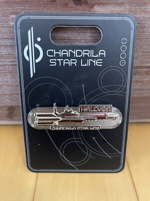 Disney Star Wars Galactic Starcruiser Exclusive Silver Metal Halcyon Ship Pin