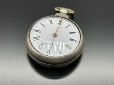 ANTIKE TASCHENUHR ENGLAND STERLING SILBER DEFEKT KETTE LOSE RICHARD WILLIAMS