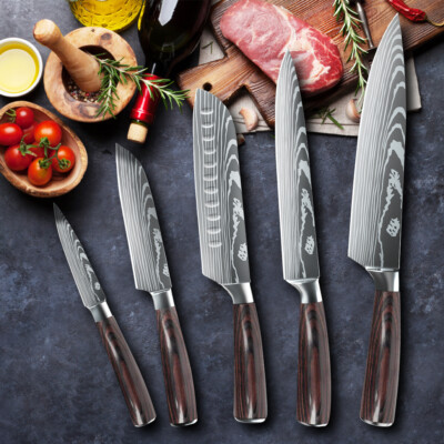 Chef Knife Super Sharp Kitchen Knives Professional Stainless Steel Meat Cleaver