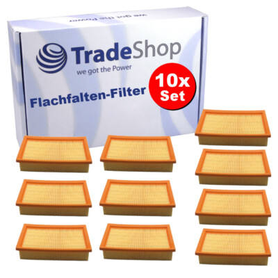 10x Flachfilter Luftfilter für Festool CTL 55, CTL 55 E, CTL-SYS, CTM 11, CTM 22