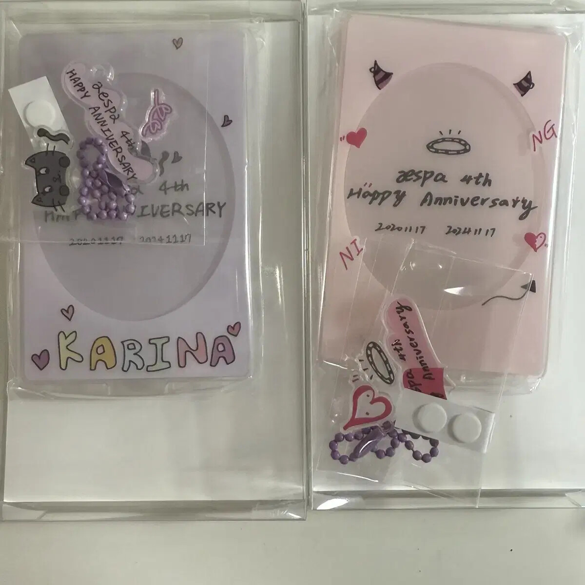 aespa 4th anniversary ケーキ アクスタ カリナ AESPA - [4TH ANNIVERSARY MD] PARTY CAKE SET – kpopalbums.com