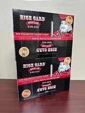 High Card Regular KING SIZE Cigarette Filter Tubes 250ct -4 Packs