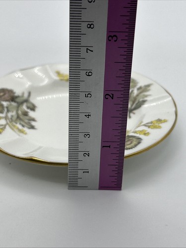 Wedgewood Lichfield Bone China Ashtray 4156 Floral Gilt Gold Edge - Picture 6 of 13