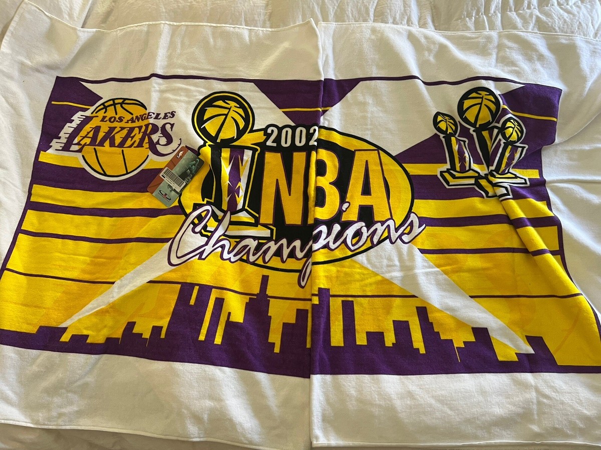 NEW🔥 Lakers Beach Towel Kobe Shaq Los Angeles Champions 100