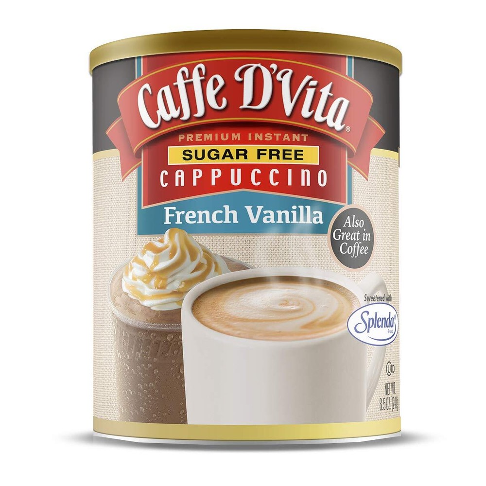 Caffe Dâ€™Vita Sugar Free French Vanilla Cappuccino Mix - Instant Cappuccino ...