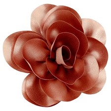 Dainty Satin Fabric Flower Brooches for Women Large Rose Floral Brooch for Pa...
