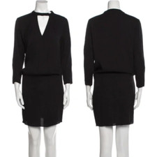 Ulla Johnson Dress Kassandra Mini Black Keyhole Cutout Size 2