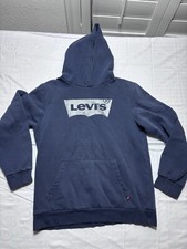 Levis Jeans Boys Hoodie Hooded Sweatshirt pullover Blue XL extra large