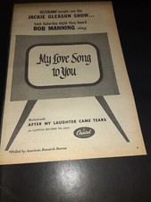 Bob Manning My Love Song To You Rare Original Promo Poster Ad Framed