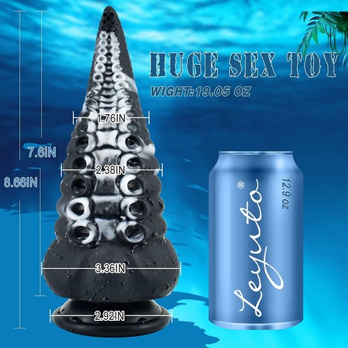 Monster Big Thick G-spot Dildo Anal Butt Plug Suction Cup Silicone Women Sex Toy - Picture 10 of 16